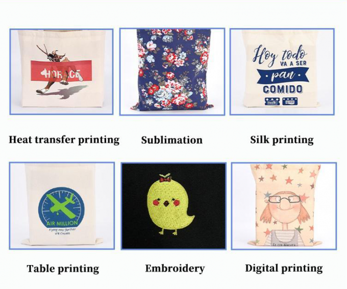 230gsm Pantone Colored Cotton Fabric Bag Tote For Women Shopping 0