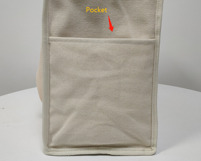 Eco Insulated Food Bag Cotton Canvas Lunch Cooler Bag for Supermarket 2
