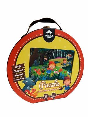 Good price Custom Large Paper Jigsaw Puzzle For Preschoolers 56PCS The Little Red Riding Hood 20*14 Inch online