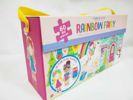 Good price 60pcs Rainbow Fairy Cardboard Jigsaw Puzzle Large Piece Jigsaws With Fun Pop Out Play Figures online