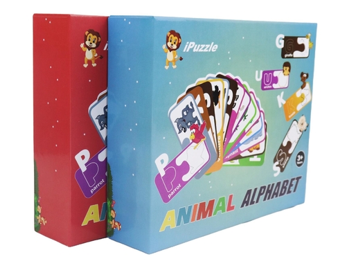 Good price Eco Kids Educational Paper Jigsaw Puzzle Animal Alphabet abc Matching Cards For 3+ Year Olds online