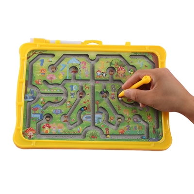 Good price Montessori Educational Animal Magnetic Puzzle Maze Toys With Rolling Beads online