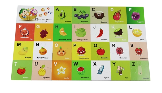 Good price Children Floor Alphabet Fruit Jigsaw Puzzle Educational Games And Puzzles For 5 Year Olds online
