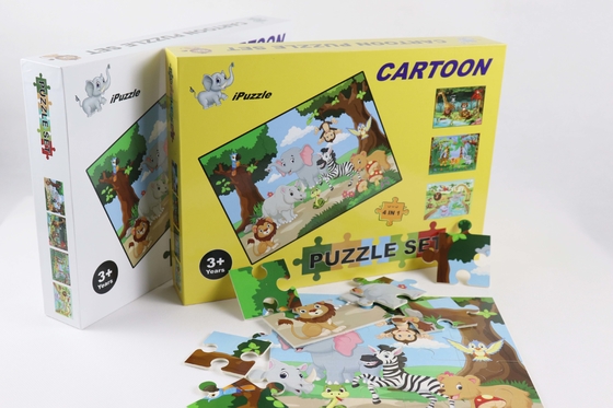 Good price Cool 4 Pack Paper Jigsaw Puzzle Toddler  4-8 Years Old Learning Educational online