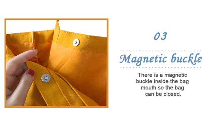 230gsm Pantone Colored Cotton Fabric Bag Tote For Women Shopping 5