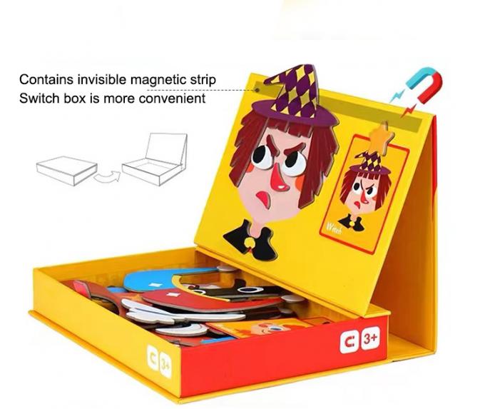 Preschool Magnetic Educational Jigsaw Puzzles Board Traffic Dress For Children 1