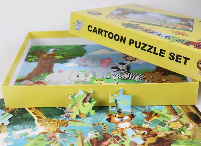 Cool 4 Pack Paper Jigsaw Puzzle Toddler  4-8 Years Old Learning Educational 1