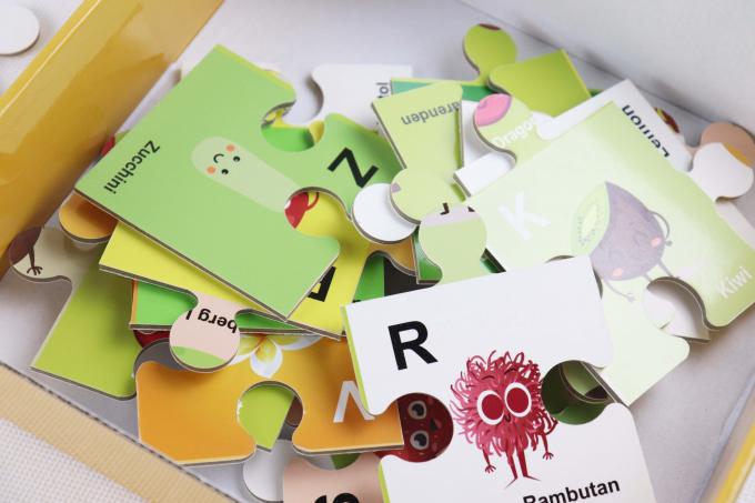 CMYK Print Cardboard Paper Jigsaw Puzzle Eviromental Friendly 1