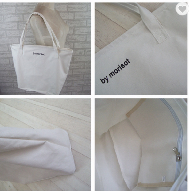 Recycled 10oz 12oz White Black Canvas Tote Bag Organic Cotton for Women 6