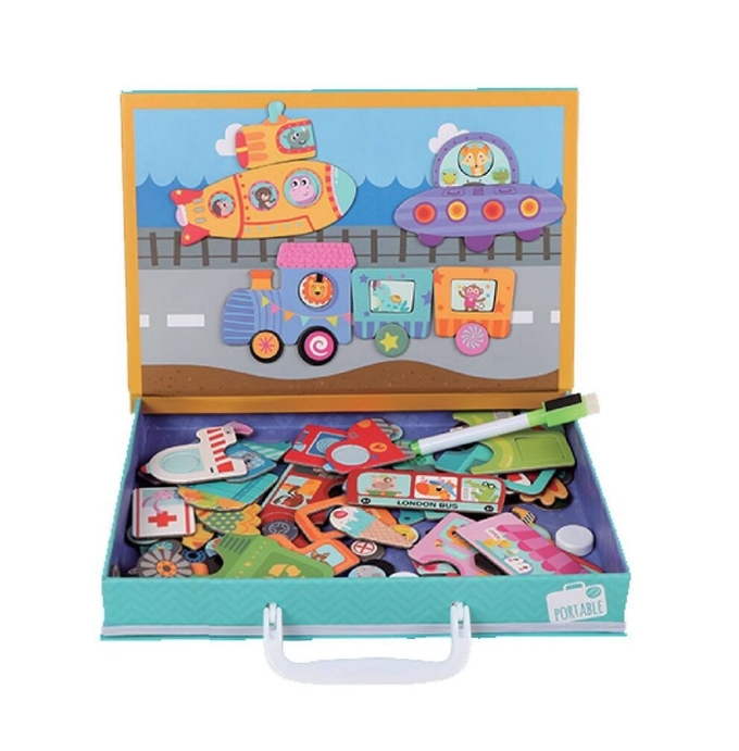 Busy Traffic Educational Magnetic Jigsaw Puzzle Stickers For Kids 1