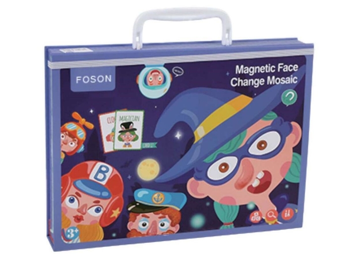 ECO Toddler Wooden Educational Toys Magnetic Funny Face Puzzle Jigsaw For 2 Years Old 0