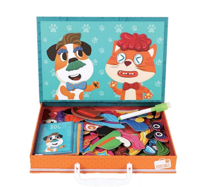 CMYK Educational Animal Magnetic Jigsaw Puzzle Sticker Childrens Learning Toys For 7 Year Olds 1