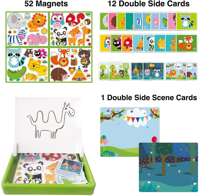 Forest Animal Jigsaw Puzzles Magnetic Puzzles For Preschooler For Kids Ages 4-8 60pcs 1