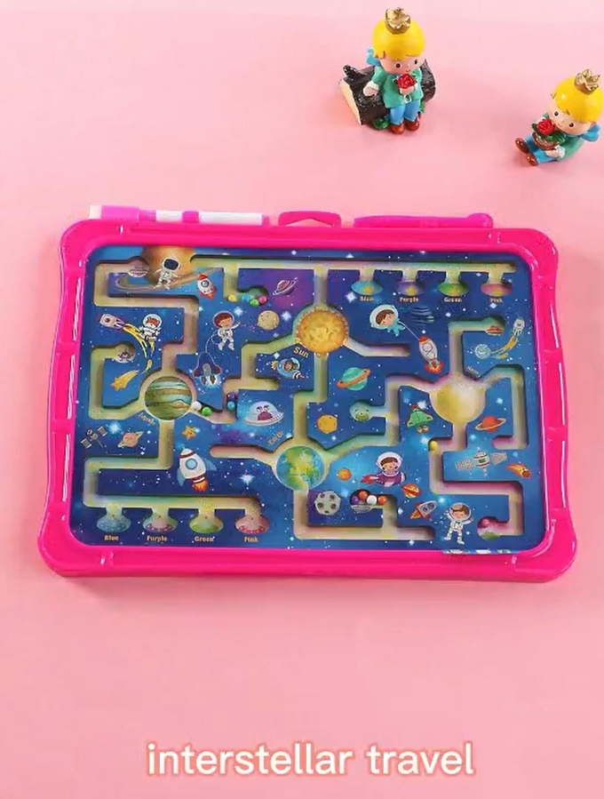 Toddler Magnetic Ball Maze Interactive Learning Toys Interstellar Travel for 3 year olds 0