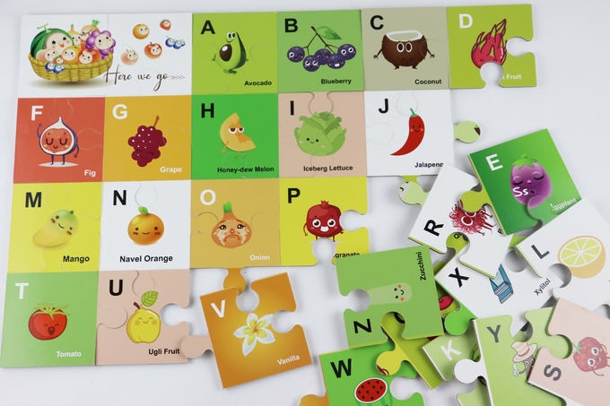 CMYK Print Cardboard Paper Jigsaw Puzzle Eviromental Friendly 0